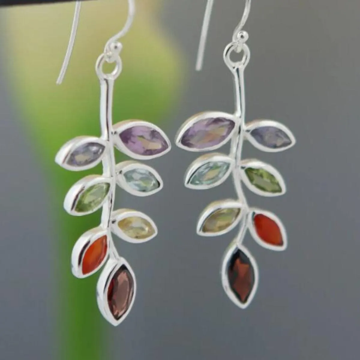 Leaf Shape Alloy Earrings sold by Unique Kulture product image thumbnail 2