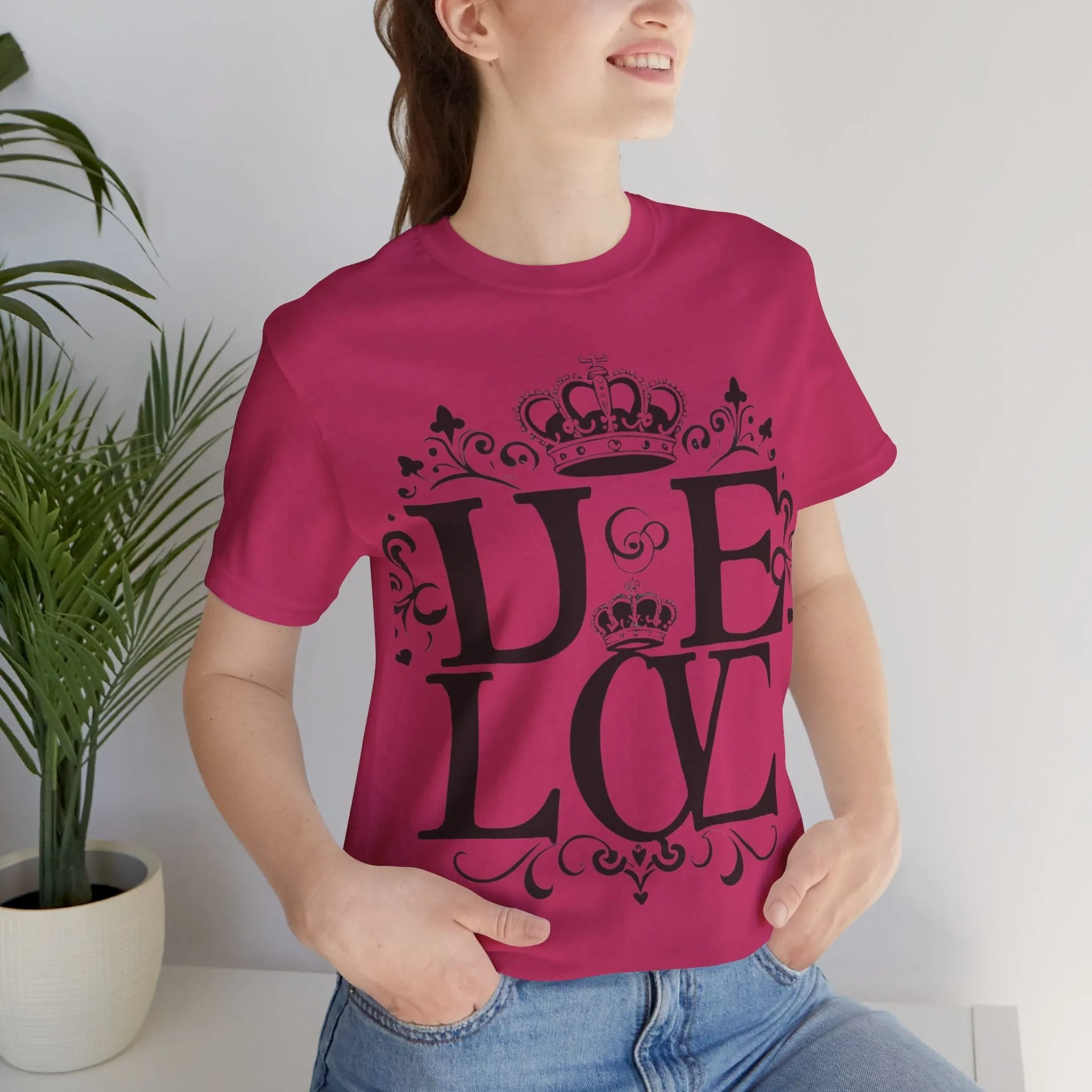 Love Black T Shirt sold by Unique Kulture product image thumbnail 2