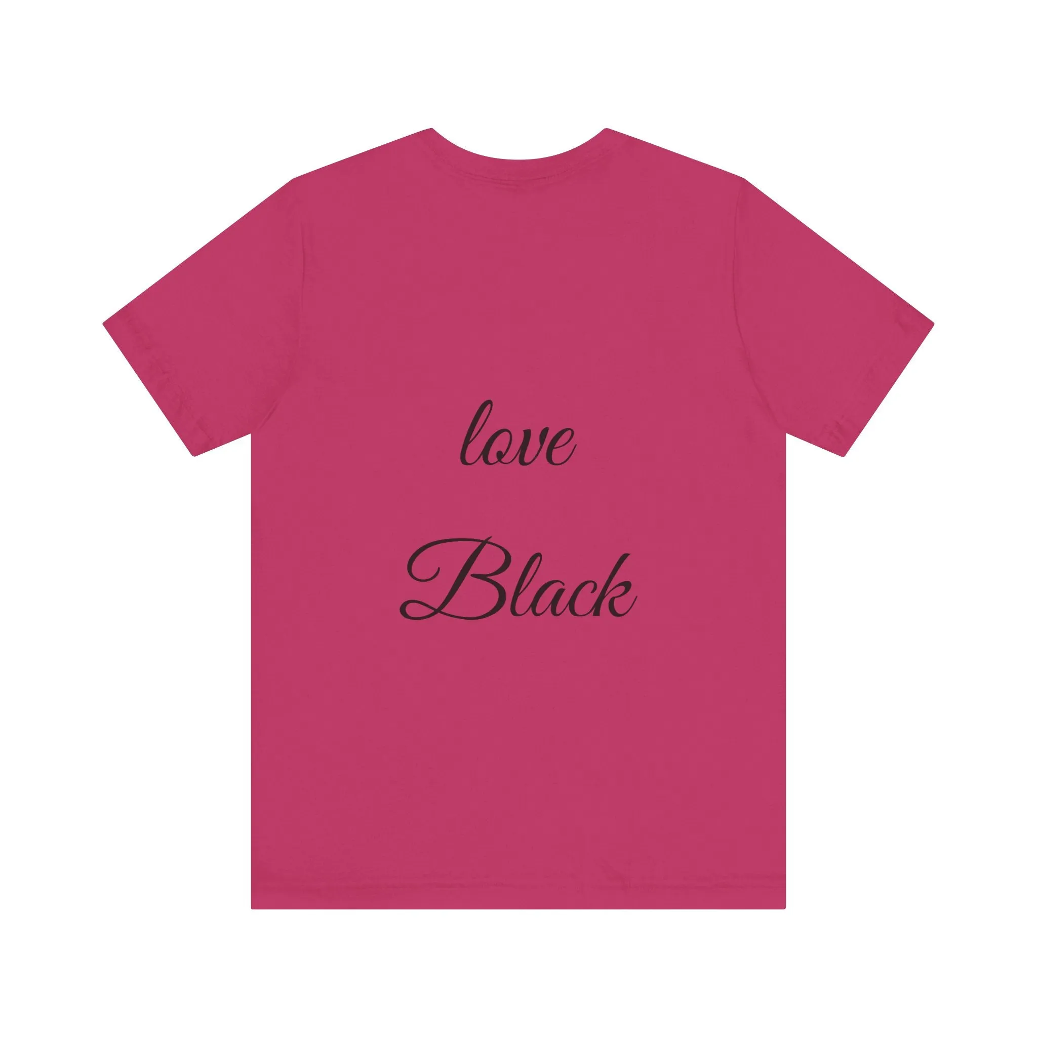 Love Black T Shirt sold by Unique Kulture product image thumbnail 5