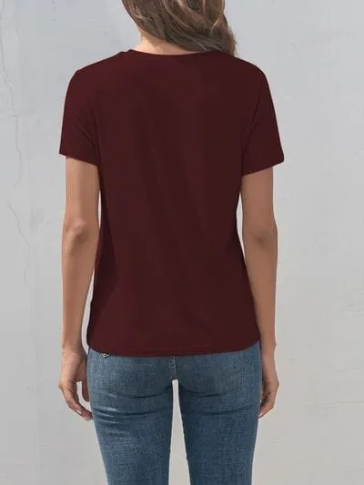 Giraffe Graphic Round Neck T-Shirt sold by Unique Kulture product image thumbnail 5