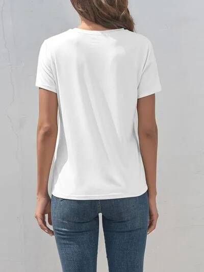 Giraffe Graphic Round Neck T-Shirt sold by Unique Kulture product image thumbnail 3