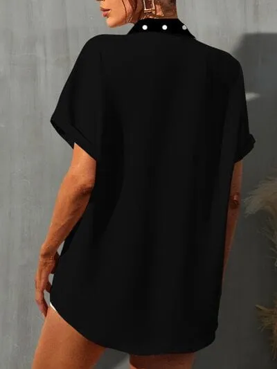 Polka Dot Short Sleeve Shirt sold by Unique Kulture product image thumbnail 2