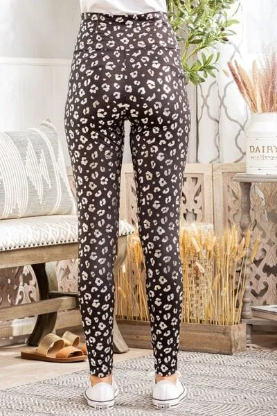 Heimish Full Size Leopard High Waist Leggings sold by Unique Kulture product image thumbnail 3