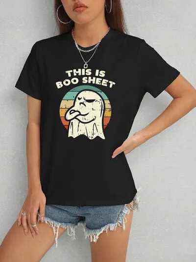 THIS IS BOO SHEET Round Neck T-Shirt sold by Unique Kulture