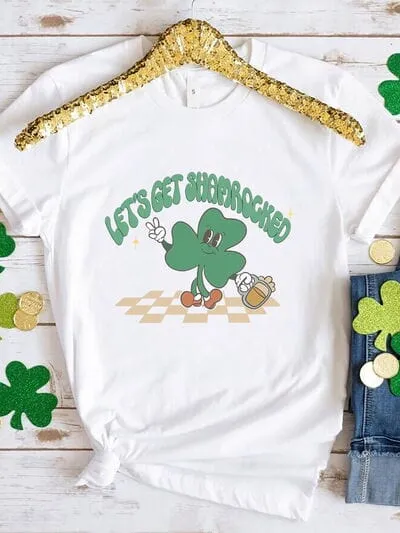 LET'S GET SHAMROCKED Round Neck T-Shirt sold by Unique Kulture product image thumbnail 2