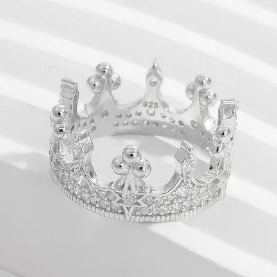 Crown Shape Zircon 925 Sterling Silver Ring sold by Unique Kulture product image thumbnail 3