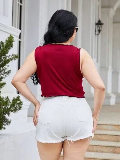 Contrast Round Neck Tank sold by Unique Kulture product image thumbnail 2