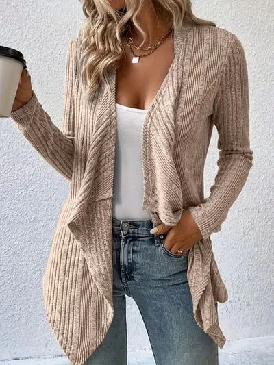 Open Front Long Sleeve Cardigan sold by Unique Kulture product image thumbnail 2