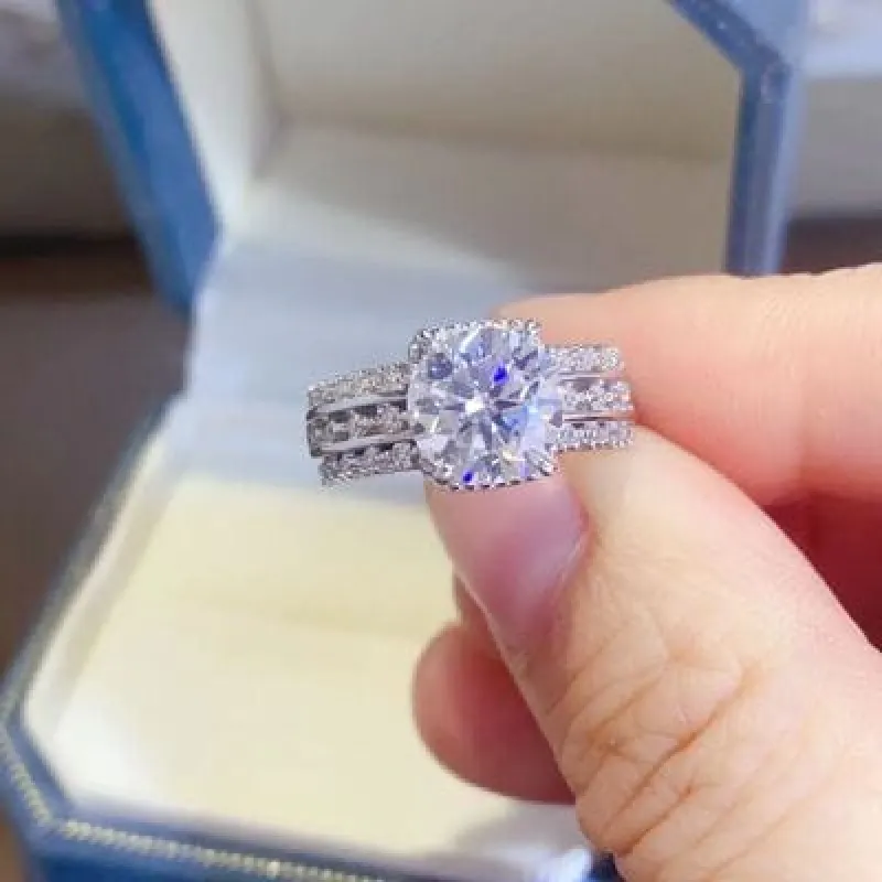 2 Carat Moissanite 925 Sterling Silver Ring sold by Unique Kulture