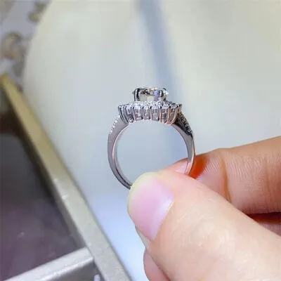 2 Carat Moissanite 925 Sterling Silver Ring sold by Unique Kulture product image thumbnail 3