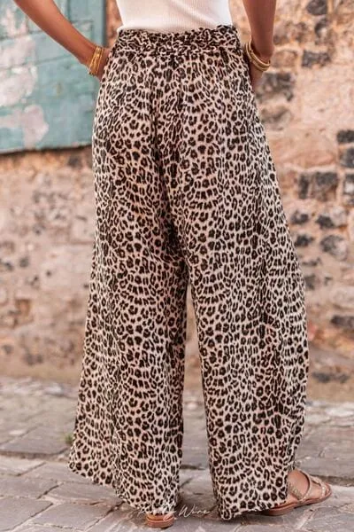 Leopard Drawstring Wide Leg Pants sold by Unique Kulture product image thumbnail 3