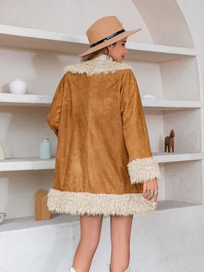 Fuzzy Open Front Long Sleeve Outerwear sold by Unique Kulture product image thumbnail 2