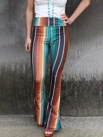 High Waist Striped Bootcut Pants sold by Unique Kulture product image thumbnail 2