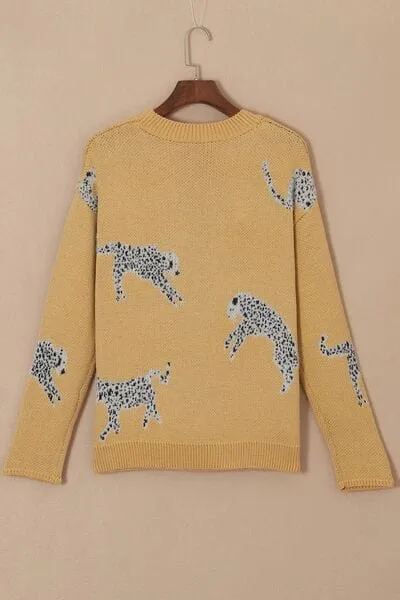 Animal Element Round Neck Dropped Shoulder Sweater sold by Unique Kulture product image thumbnail 4