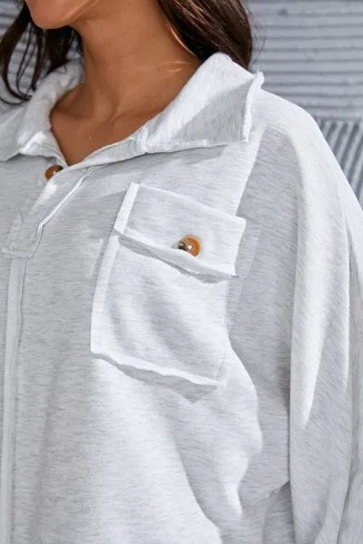 Exposed Seam Collared Neck Sweatshirt sold by Unique Kulture product image thumbnail 4