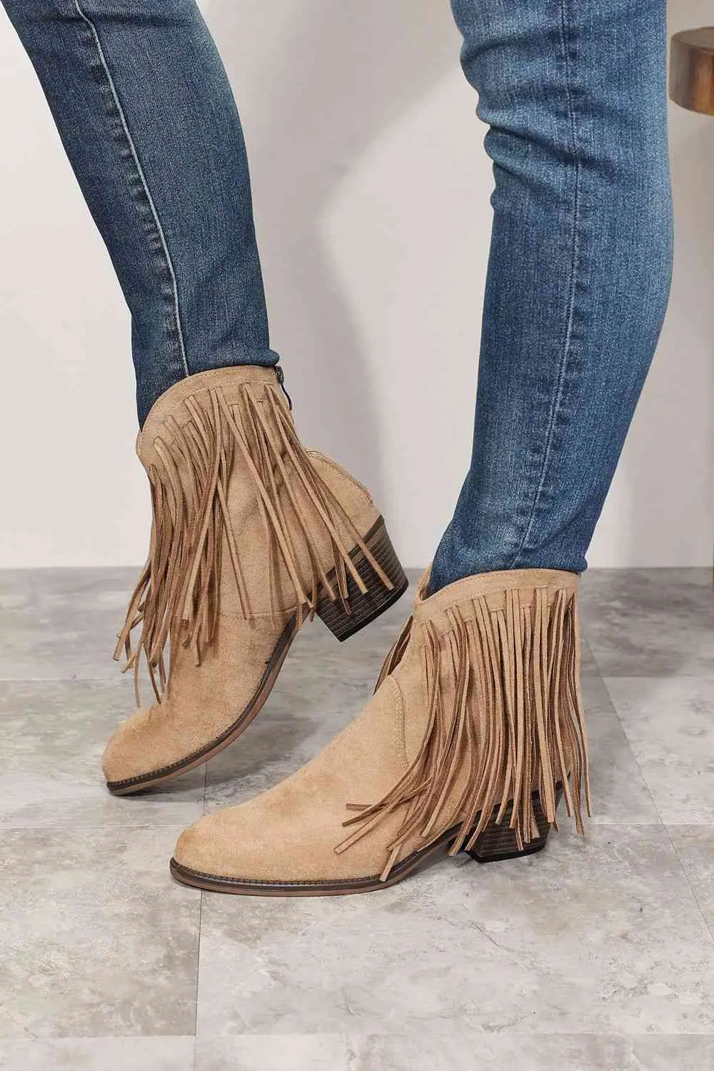 Legend Women's Fringe Cowboy Western Ankle Boots sold by Unique Kulture product image thumbnail 3