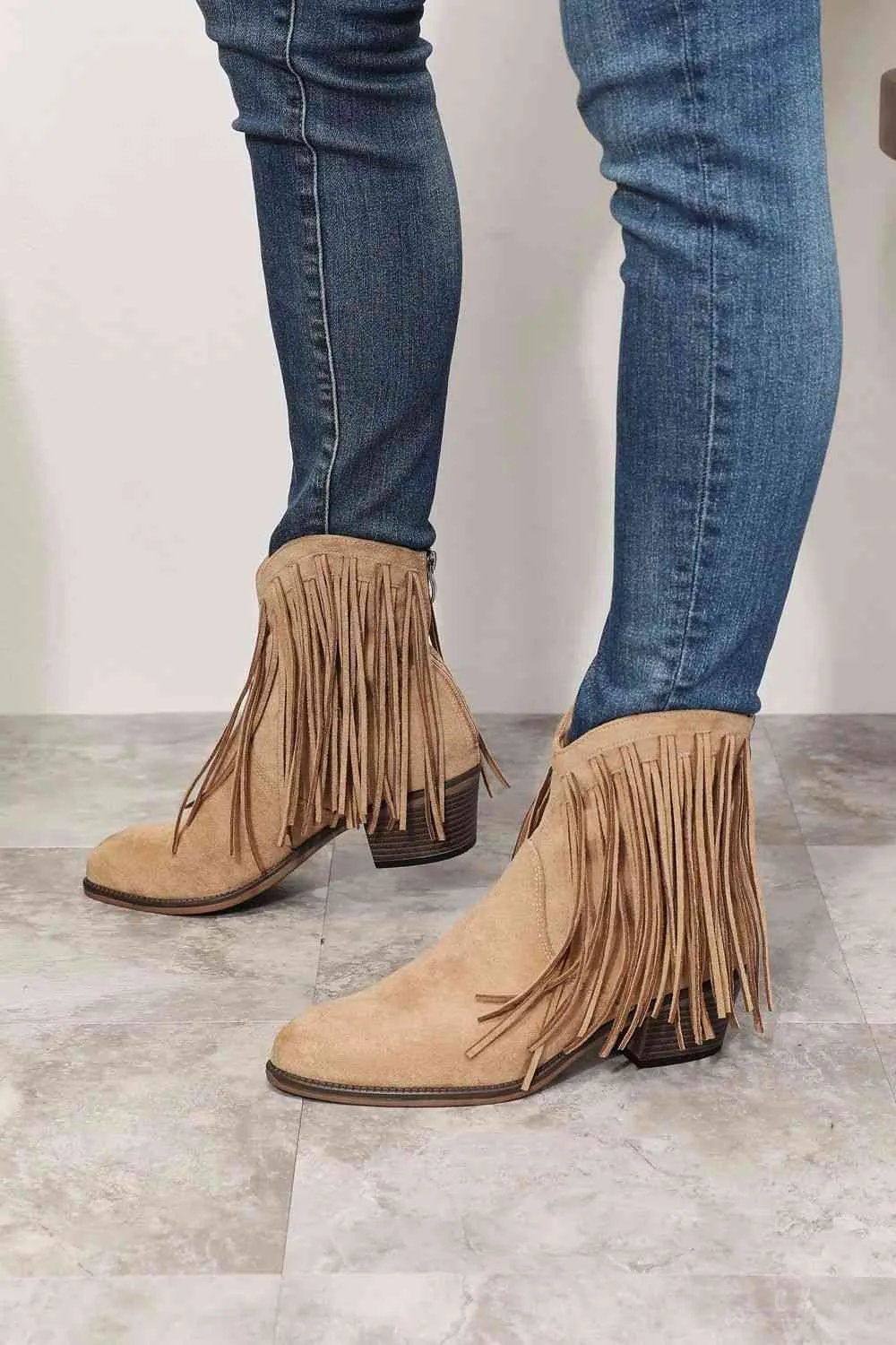 Legend Women's Fringe Cowboy Western Ankle Boots sold by Unique Kulture product image thumbnail 4