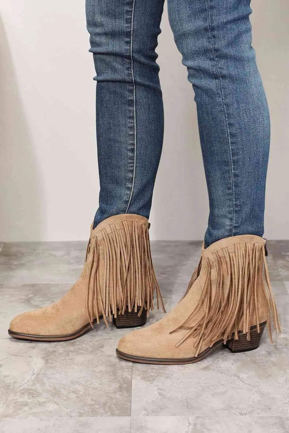 Legend Women's Fringe Cowboy Western Ankle Boots sold by Unique Kulture product image thumbnail 2