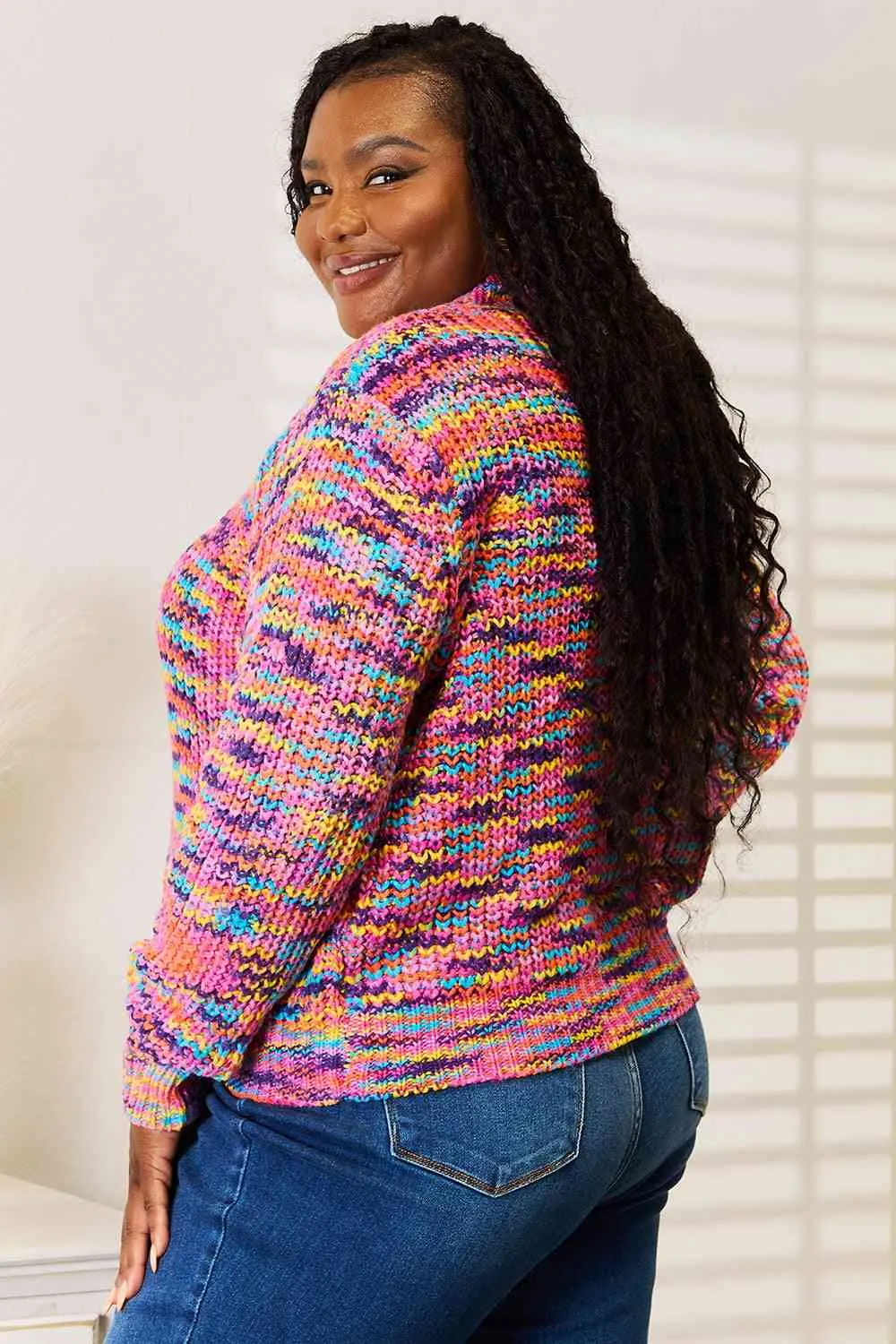 Woven Right V-Neck Long Sleeve Cardigan sold by Unique Kulture product image thumbnail 2
