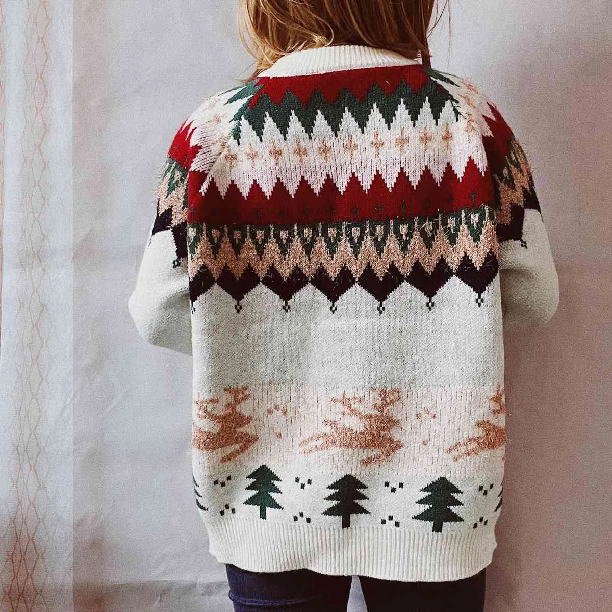 Christmas Element Long Sleeve Sweater sold by Unique Kulture product image thumbnail 2