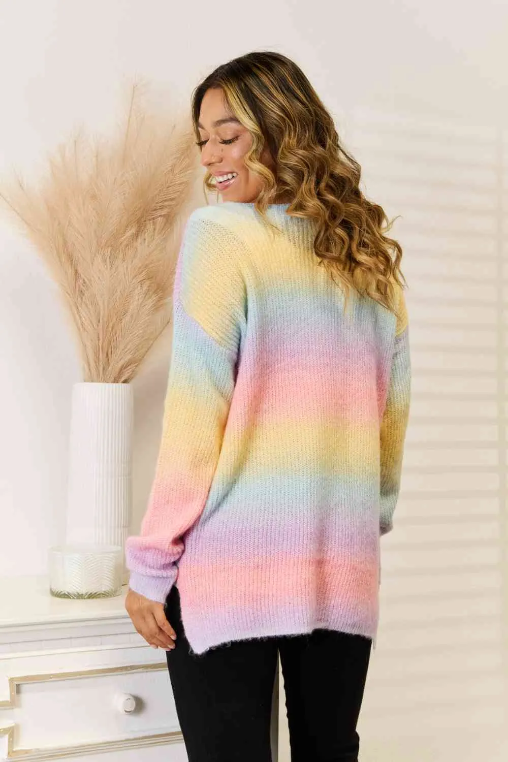 Gradient V-Neck Sweater sold by Unique Kulture product image thumbnail 2