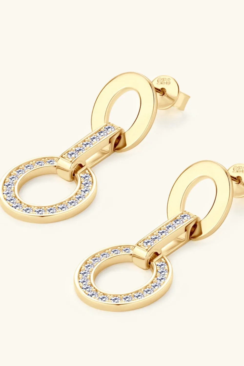 Moissanite 925 Sterling Silver Earrings sold by Unique Kulture product image thumbnail 5