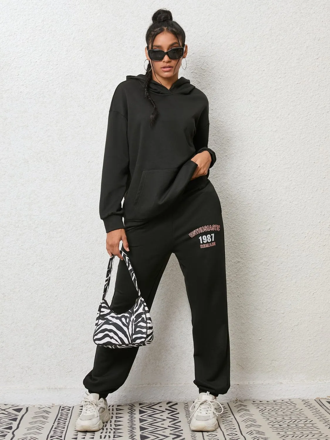 Graphic Hoodie and Sweatpants Set sold by Unique Kulture