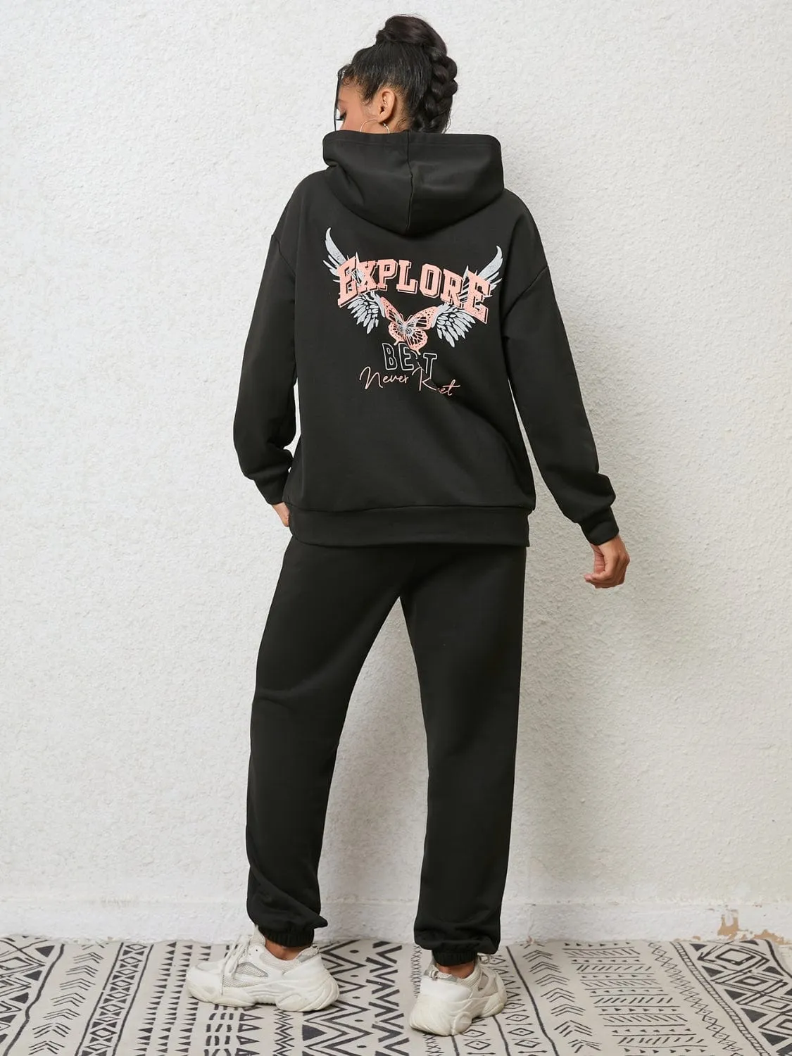 Graphic Hoodie and Sweatpants Set sold by Unique Kulture product image thumbnail 2