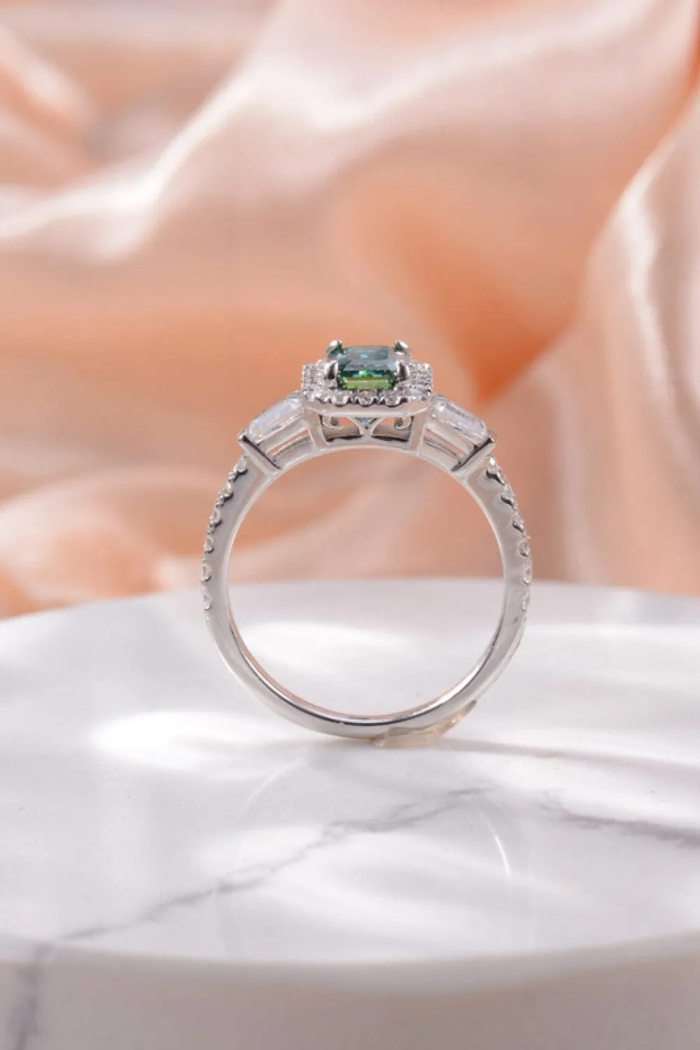 1 Carat Moissanite 925 Sterling Silver Ring sold by Unique Kulture product image thumbnail 4