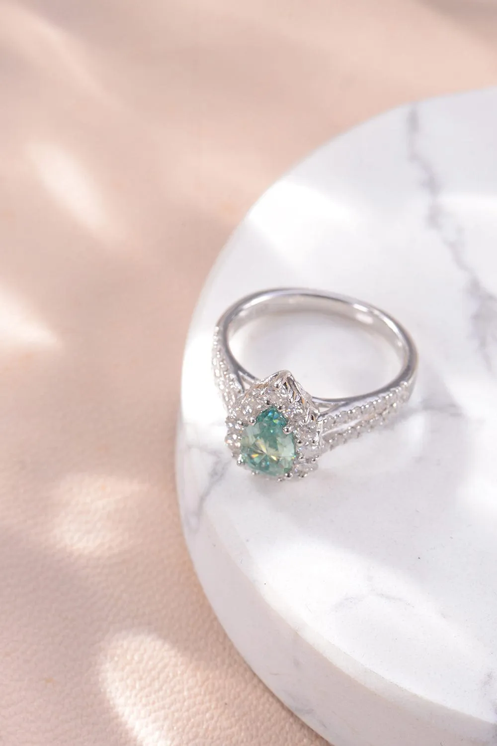 1 Carat Moissanite 925 Sterling Silver Ring sold by Unique Kulture product image thumbnail 5