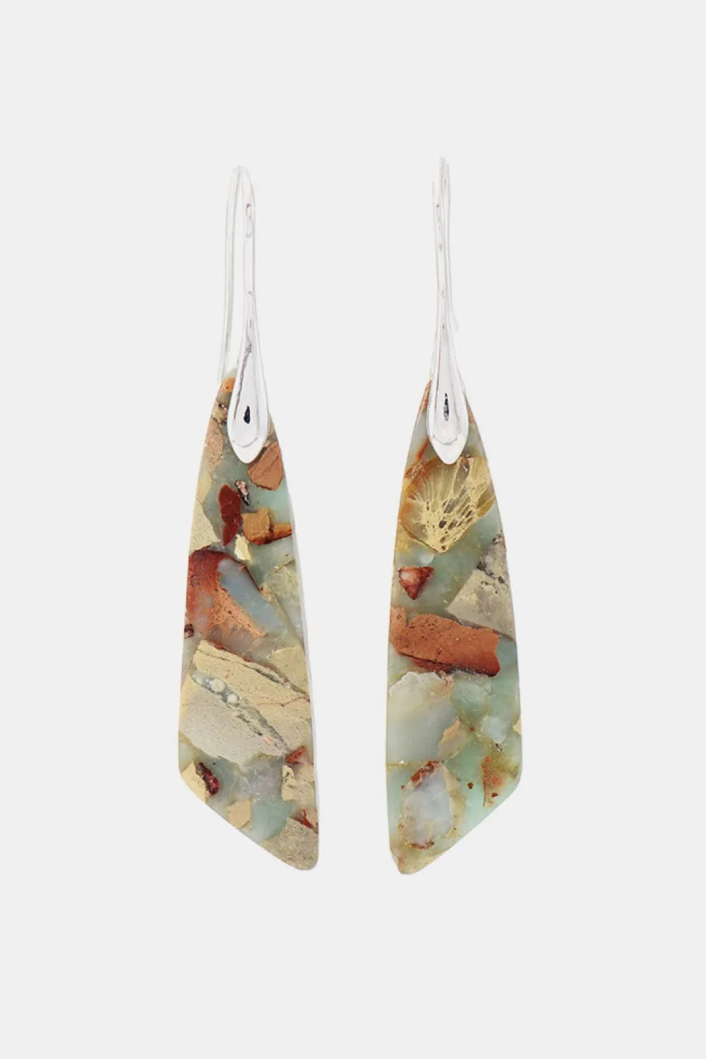 Handmade Natural Stone Dangle Earrings sold by Unique Kulture product image thumbnail 4