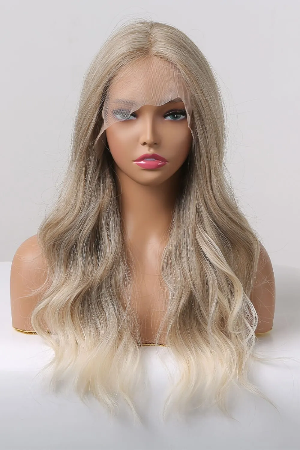 13*2" Lace Front Wigs Synthetic Long Wave 24" 150% Density in Medium Blonde Highlights sold by Unique Kulture product image thumbnail 3