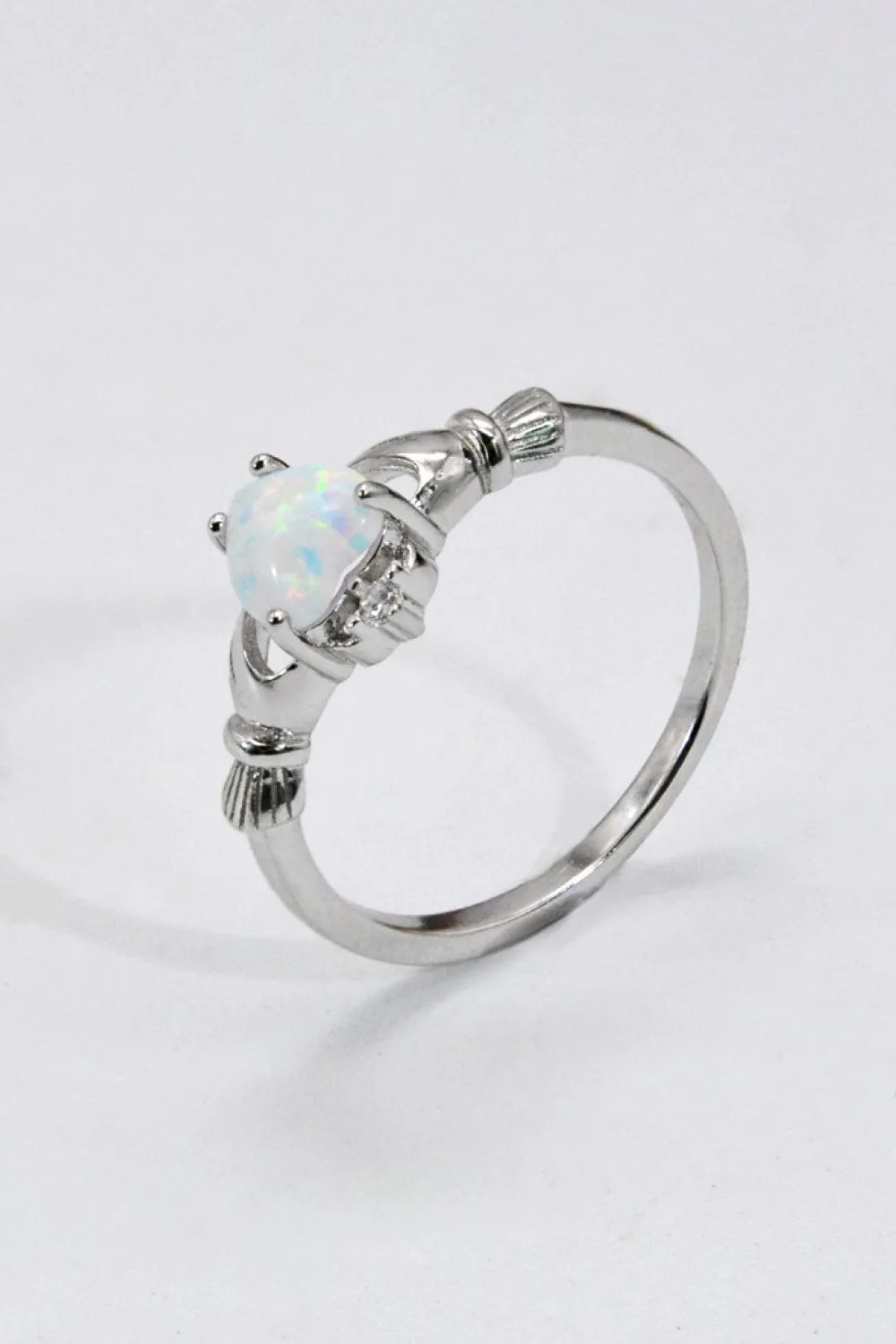 925 Sterling Silver Heart Opal Ring sold by Unique Kulture product image thumbnail 4