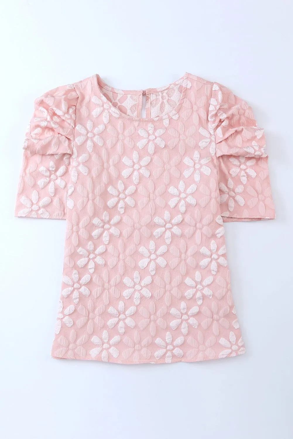 Puff Sleeve Round Neck Blouse sold by Unique Kulture product image thumbnail 4