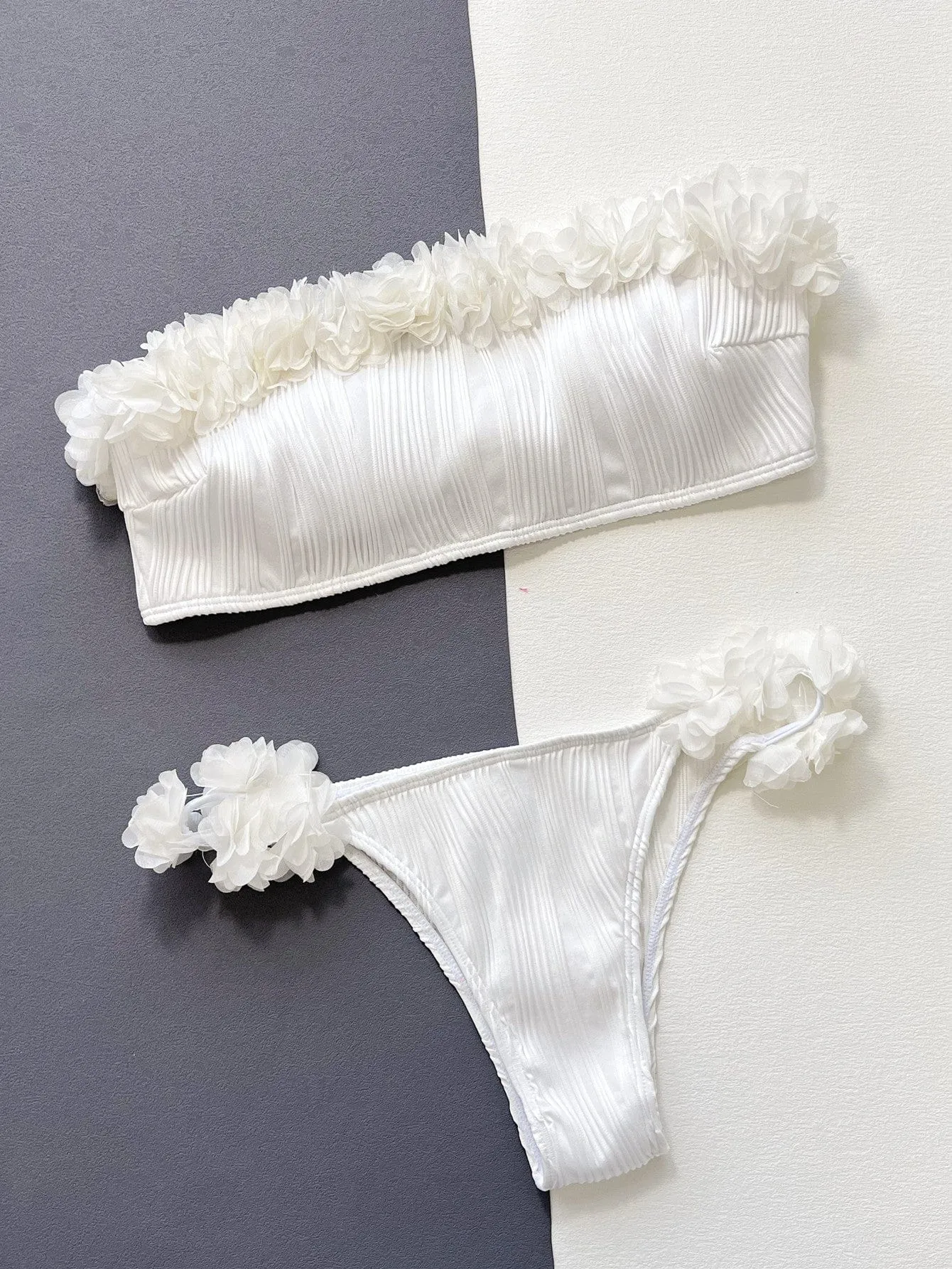 Applique Tie Back Two-Piece Bikini Set sold by Unique Kulture product image thumbnail 3