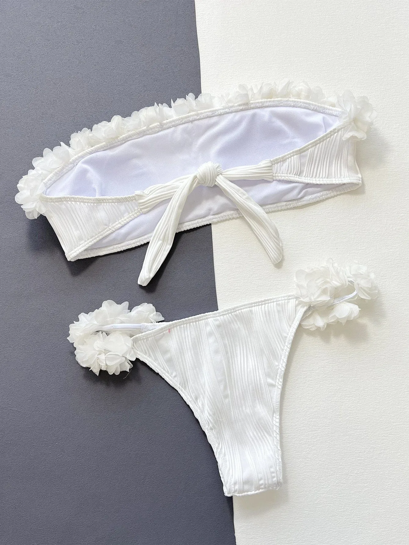 Applique Tie Back Two-Piece Bikini Set sold by Unique Kulture product image thumbnail 5