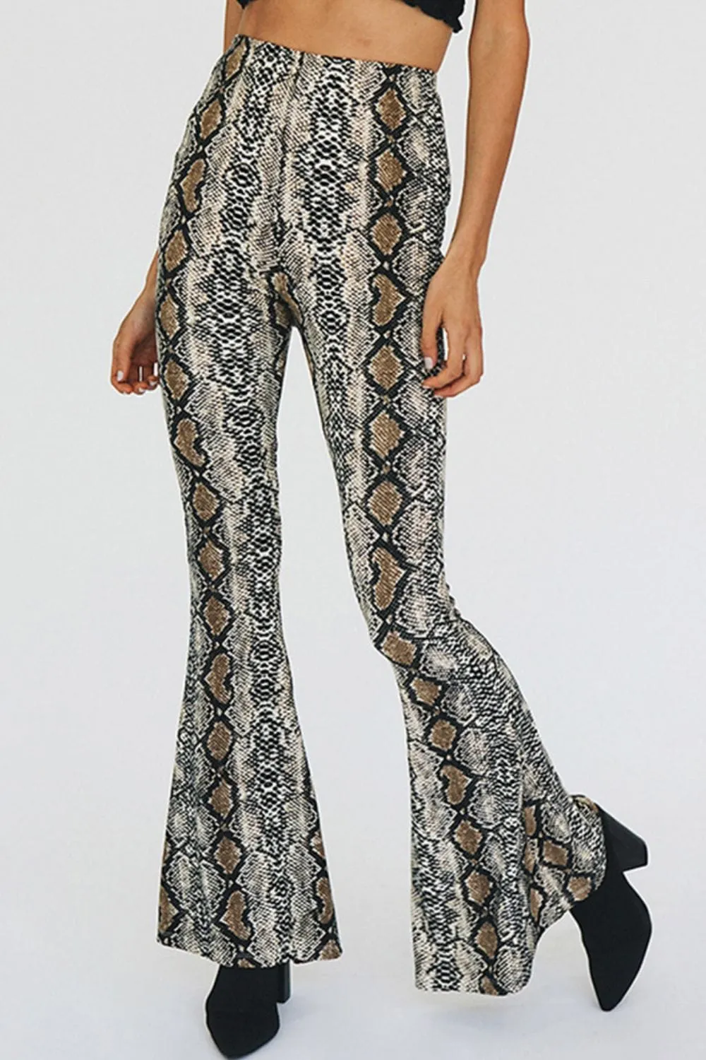 Snakeskin Print Flare Pants sold by Unique Kulture product image thumbnail 4