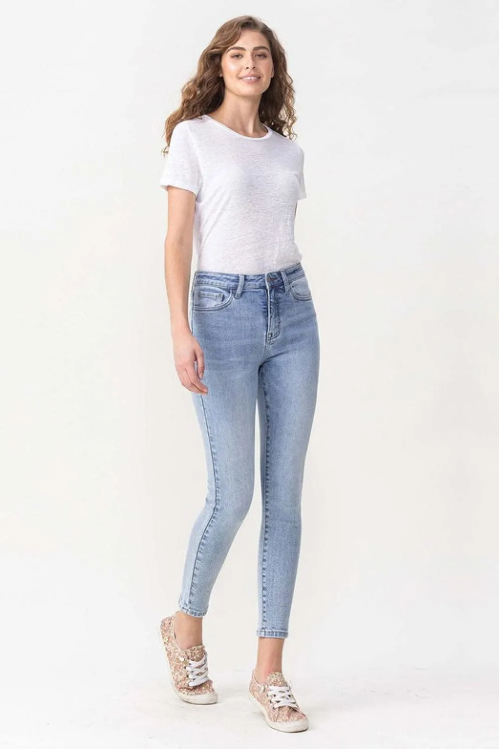 Lovervet Full Size Talia High Rise Crop Skinny Jeans sold by Unique Kulture product image thumbnail 4