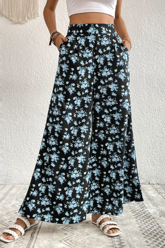 Floral Pocket Culottes sold by Unique Kulture