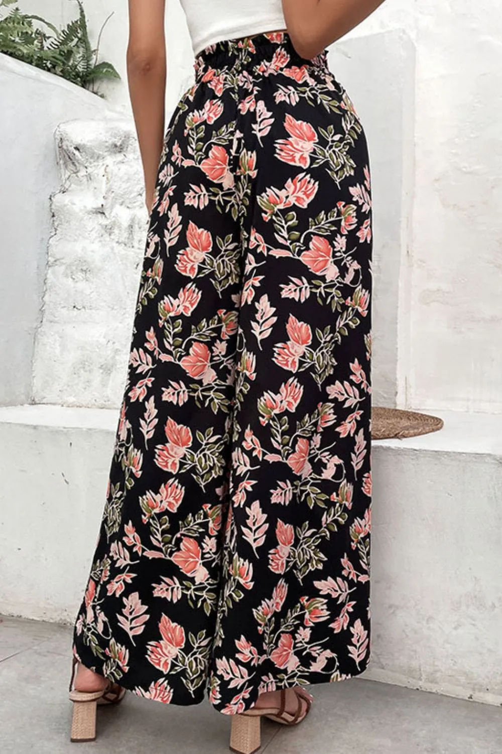 Floral Pull-On Wide Leg Pants sold by Unique Kulture product image thumbnail 2