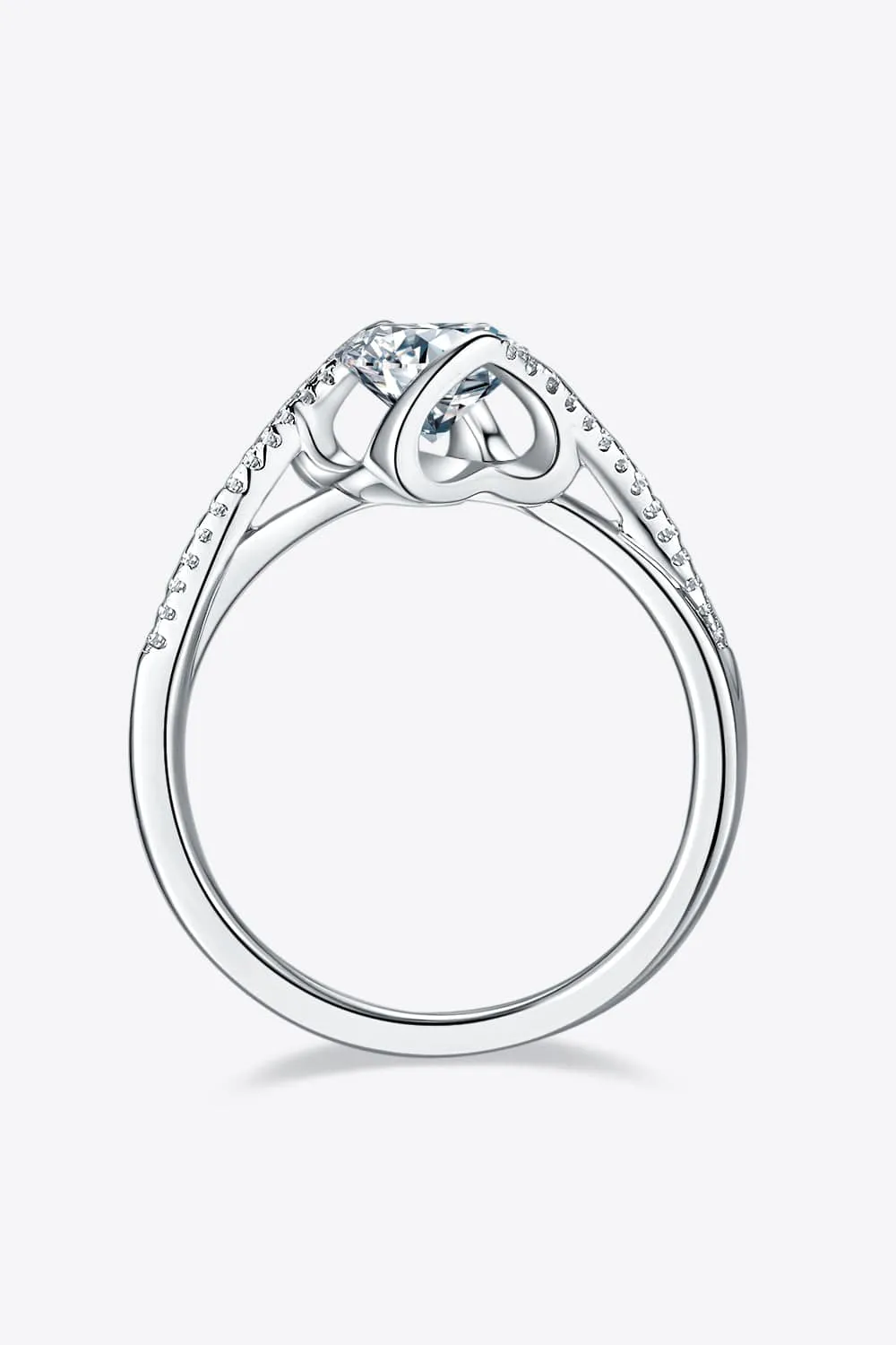 1 Carat Moissanite 925 Sterling Silver Twisted Ring sold by Unique Kulture product image thumbnail 5