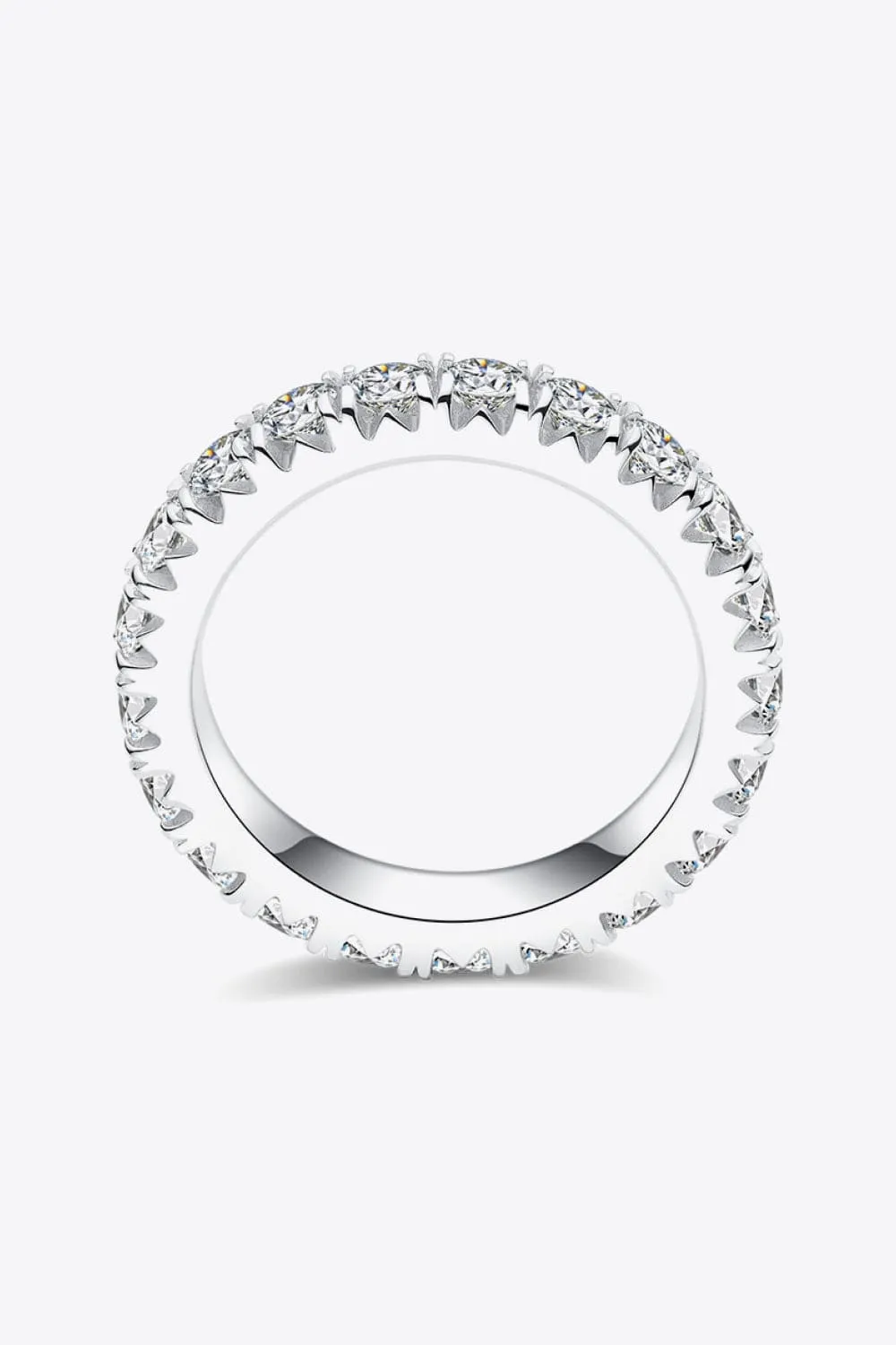 2.3 Carat Moissanite 925 Sterling Silver Eternity Ring sold by Unique Kulture product image thumbnail 3