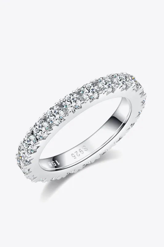 2.3 Carat Moissanite 925 Sterling Silver Eternity Ring sold by Unique Kulture