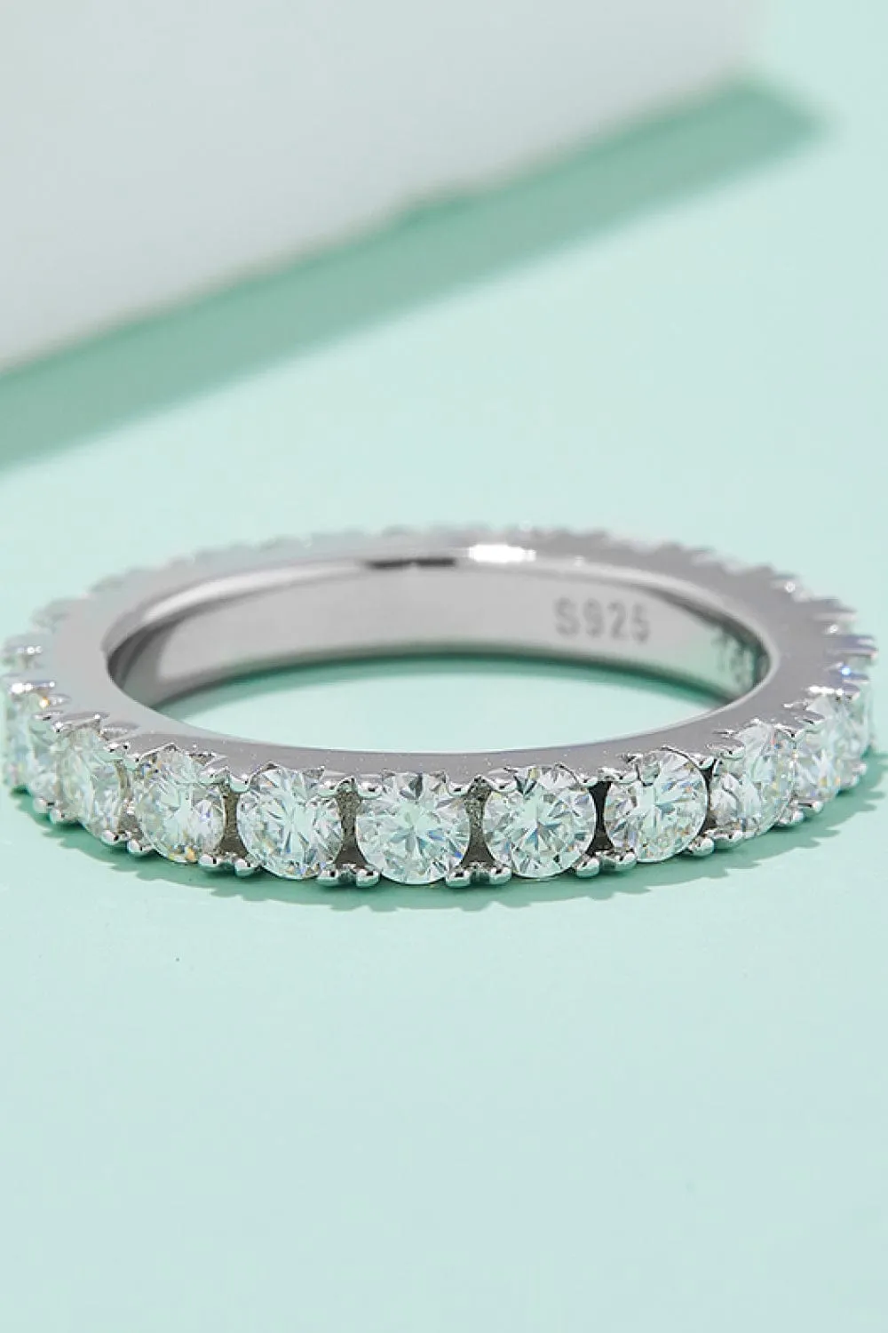 2.3 Carat Moissanite 925 Sterling Silver Eternity Ring sold by Unique Kulture product image thumbnail 5
