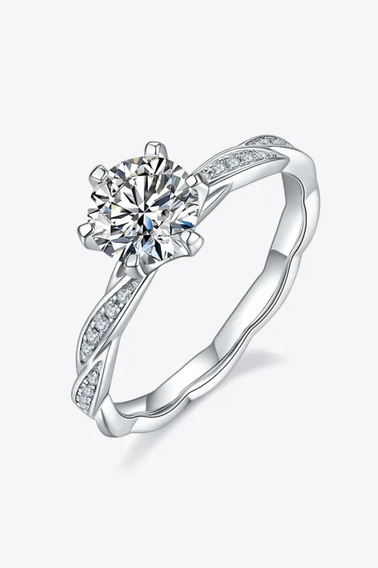 1 Carat Moissanite 925 Sterling Silver Ring sold by Unique Kulture