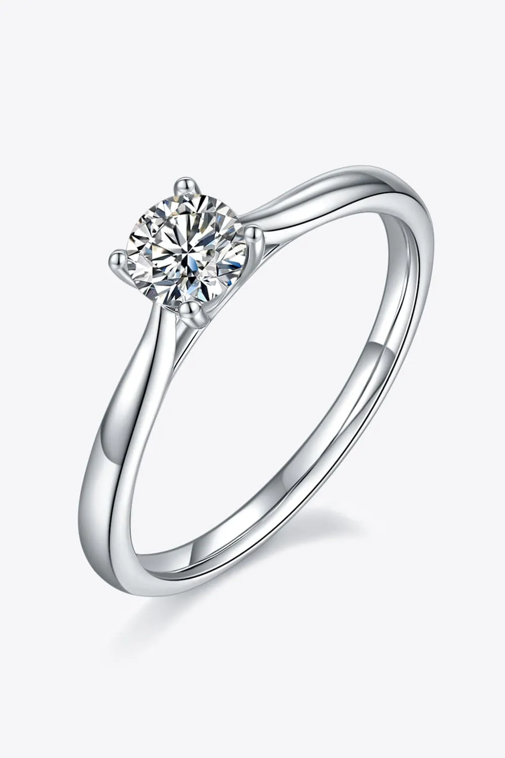 Moissanite 925 Sterling Silver Solitaire Ring sold by Unique Kulture product image thumbnail 4