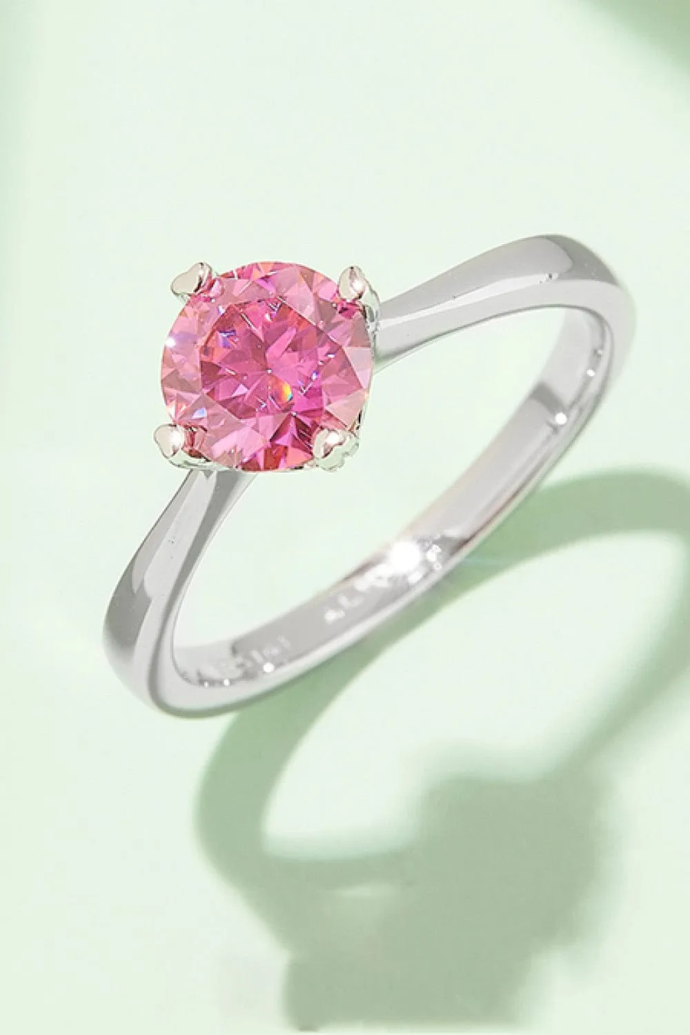 1 Carat Moissanite 925 Sterling Silver Solitaire Ring sold by Unique Kulture product image thumbnail 4