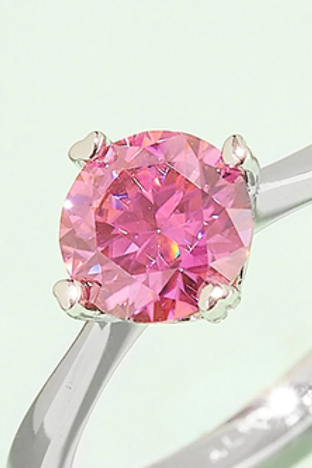 1 Carat Moissanite 925 Sterling Silver Solitaire Ring sold by Unique Kulture product image thumbnail 5