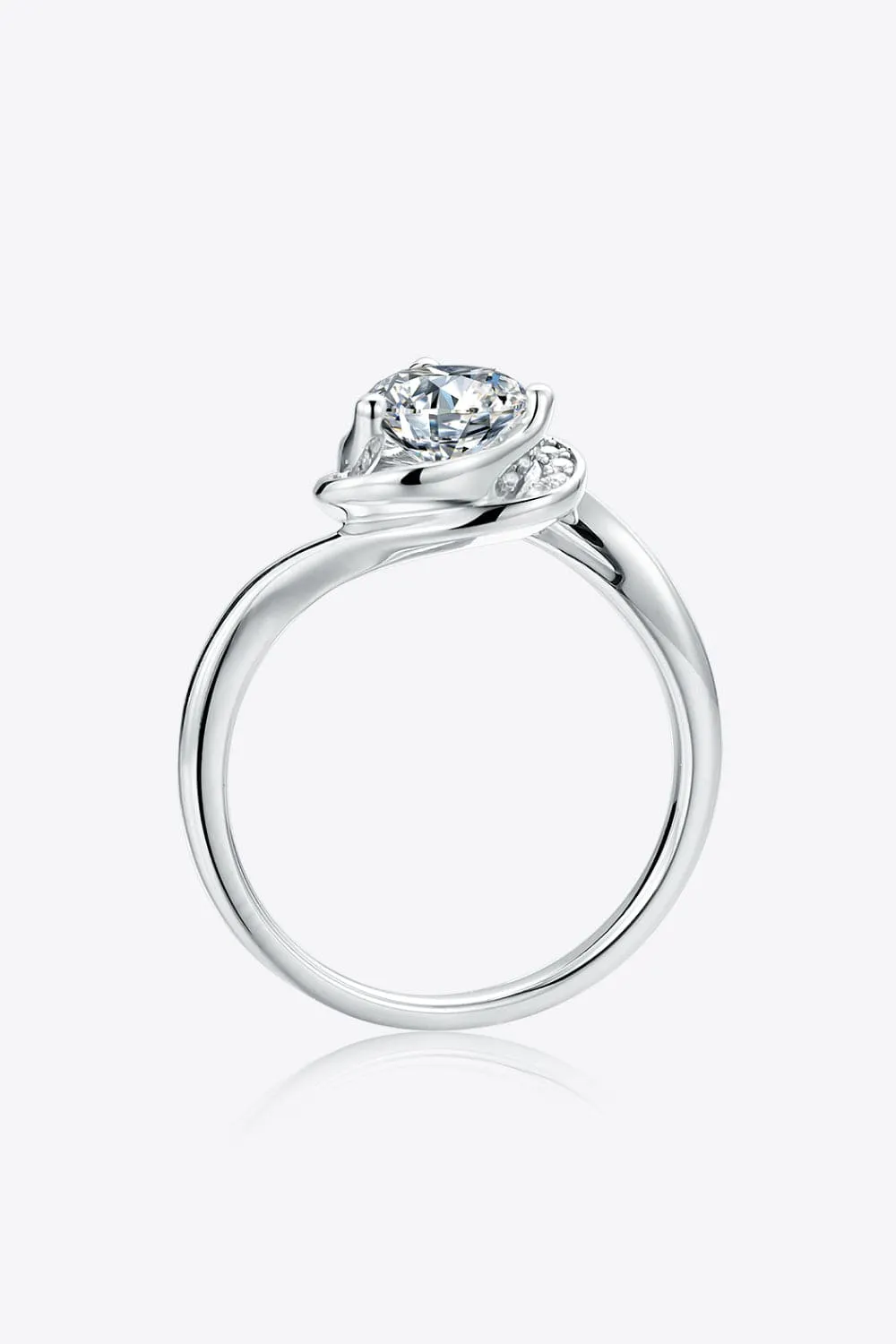 1 Carat Moissanite 925 Sterling Silver Heart Ring sold by Unique Kulture product image thumbnail 4