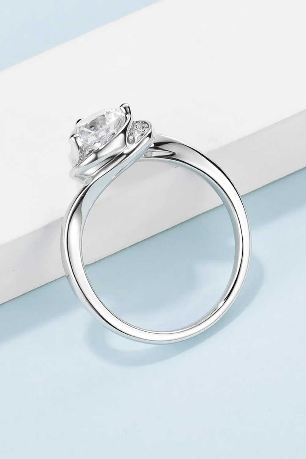 1 Carat Moissanite 925 Sterling Silver Heart Ring sold by Unique Kulture product image thumbnail 5